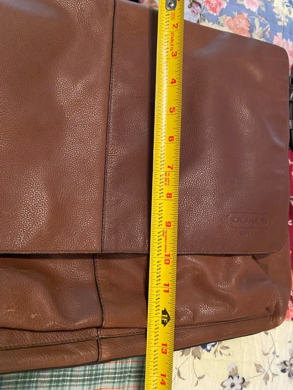 Coach Brown Leather Vintage Messenger Bag for Men - Picture 12 of 13